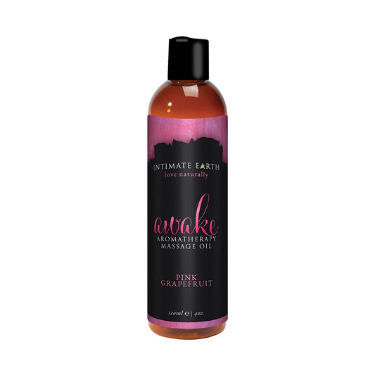 Intimate Earth Awake Aromatherapy Massage Oil - Black Pepper & Pink Grapefruit 120ml Intimate Earth Awake Aromatherapy Massage Oil - Black Pepper & Pink Grapefruit 120ml - UABDSM