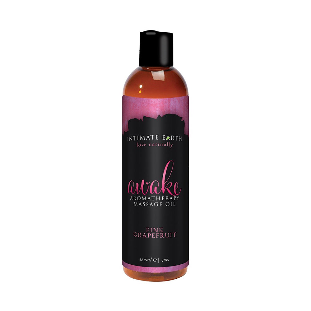 Intimate Earth Awake Aromatherapy Massage Oil - Black Pepper & Pink Grapefruit 120ml - UABDSM