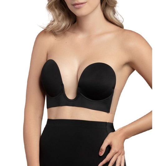 Bye Bra Seamless U-style Bra - Black Size D Bye Bra Seamless U-style Bra - Black Size D - UABDSM