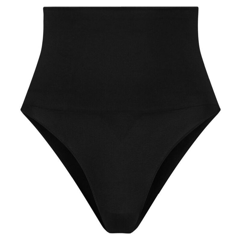 Bye Bra Seamless High Waist Thong Medium Control - Black S - UABDSM