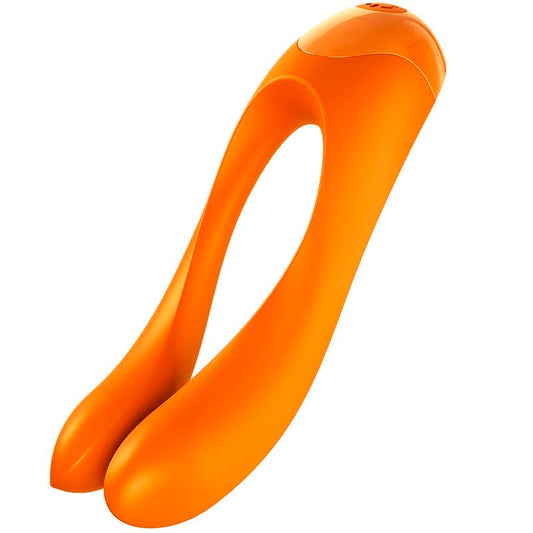 Satisfyer Candy Cane Finger Vibrator Orange Satisfyer Candy Cane Finger Vibrator Orange - UABDSM