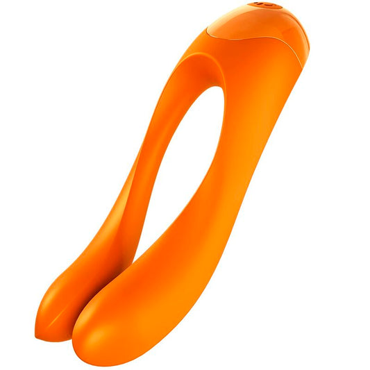 Satisfyer Candy Cane Finger Vibrator Orange - UABDSM