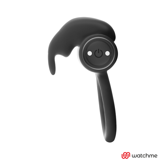 Black&silver Burton Remote Control Cockring Watchme - UABDSM