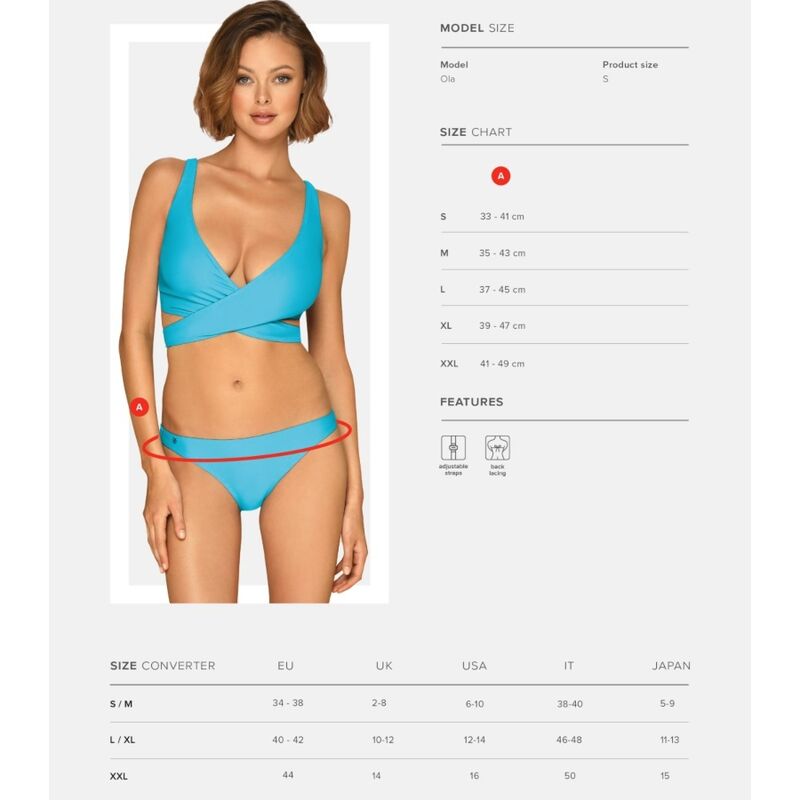 Obsessive - Cobaltica Bikini Xl - UABDSM