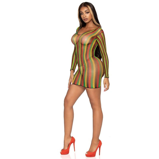 Leg Avenue Rasta Mini Dress One Size - UABDSM