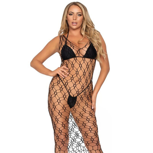 Leg Avenue Hexi Net Maxi Dress One Size Leg Avenue Hexi Net Maxi Dress One Size - UABDSM