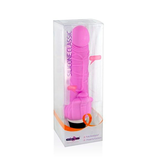 Classic Silicone Vibrator Pink - UABDSM