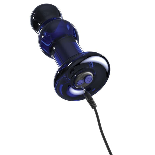 Icicles No 83 Multi-function Vibrating Glass Plug - UABDSM