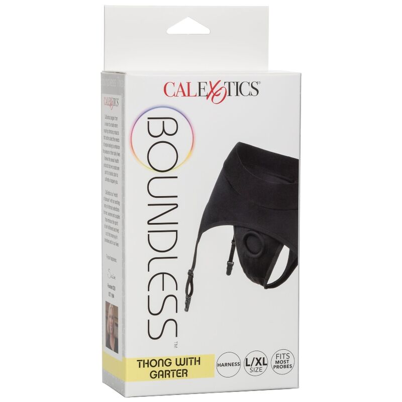 Calex Boundless Thong With Garter Xxl/xxxl - UABDSM