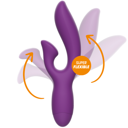 Rewolution Rewofun Flexible Vibrator With Rabbit Rewolution Rewofun Flexible Vibrator With Rabbit - UABDSM