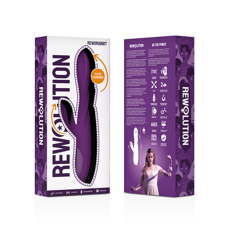 Rewolution Reworabbit Flexible Vibrator With Rabbit - UABDSM