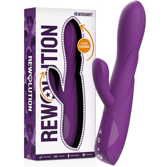Rewolution Reworabbit Flexible Vibrator With Rabbit - UABDSM