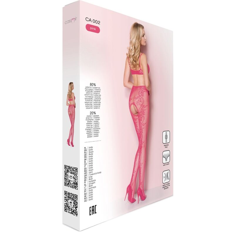 Casmir Ca002 Open Bodystocking One Size - Pink - UABDSM