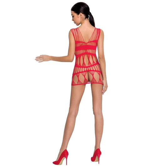 Passion Woman Bs089 Bodystocking - Red One Size - UABDSM