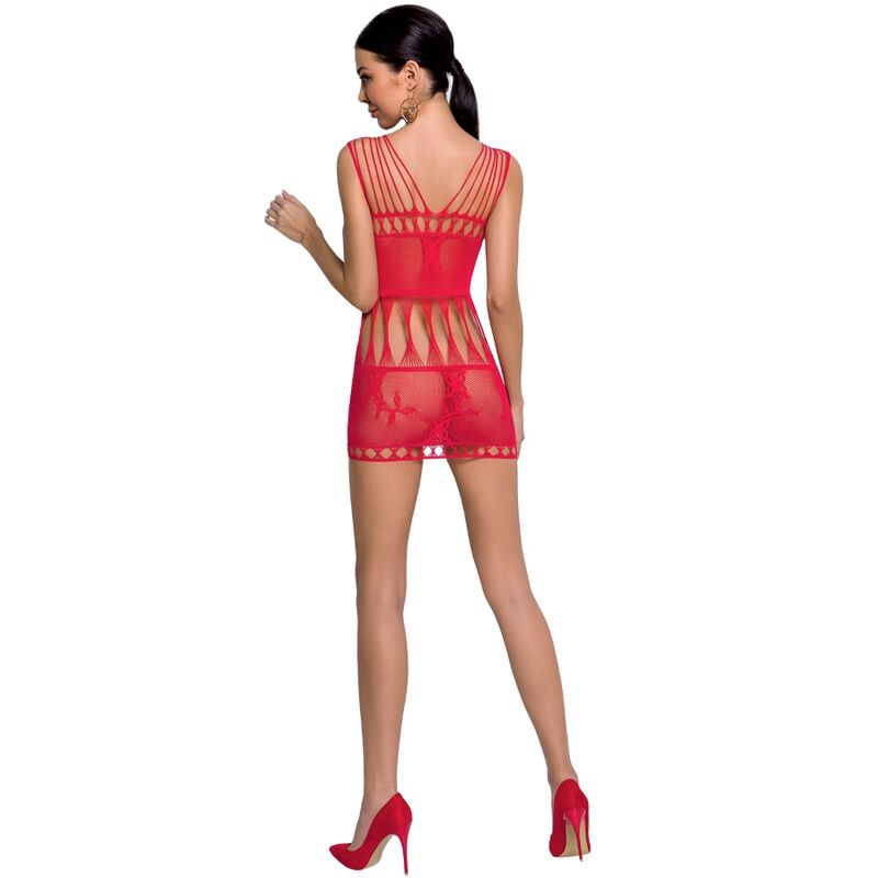 Passion Woman Bs090 Bodystocking - Red One Size - UABDSM