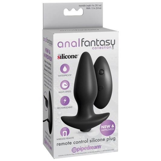 Anal Fantasy Remote Control Silicone Plug. - UABDSM