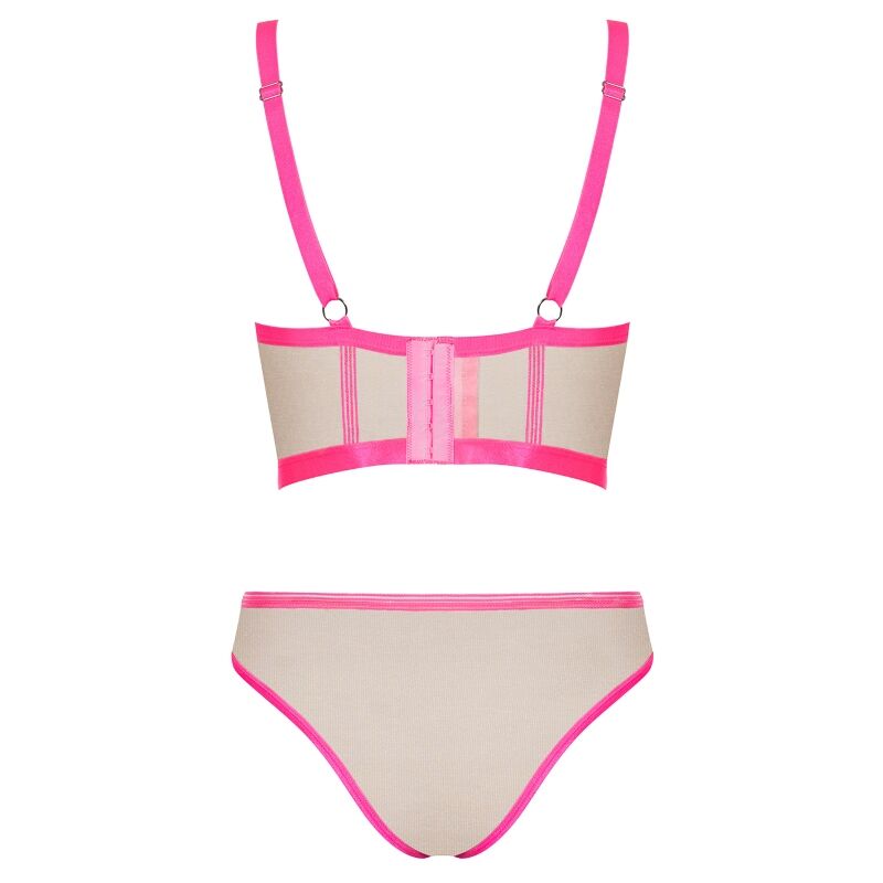 Obsessive - Nudelia Two Pieces Set - Pink L/xl - UABDSM