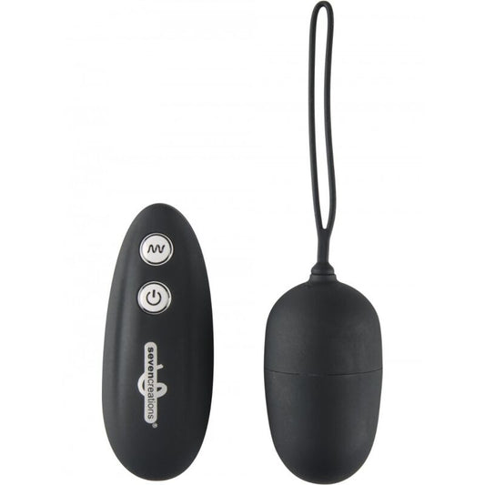 Sevencreations Ultra Seven Remote Control Vibrating Egg - Black Sevencreations Ultra Seven Remote Control Vibrating Egg - Black - UABDSM