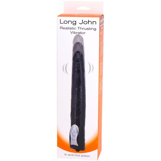 Sevencreations Long John Realistic Vibrator Up & Down Black - UABDSM