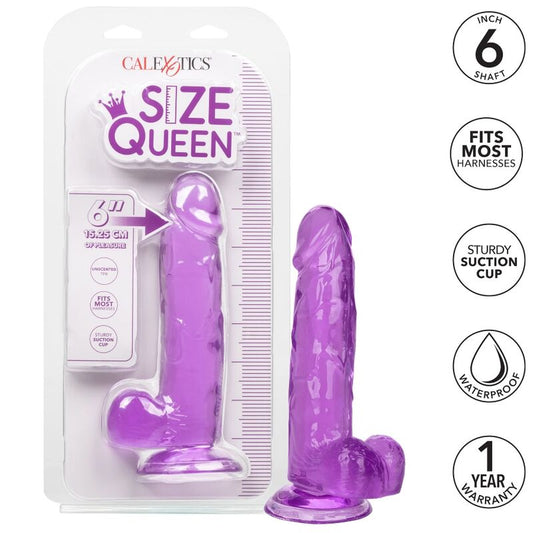 Calex Size Queen Dildo - Purple 15.3 Cm - UABDSM