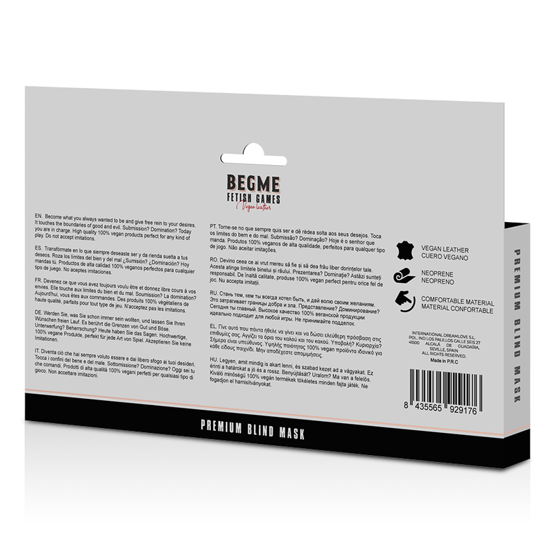 Begme Black Edition Premium Blind Mask - UABDSM