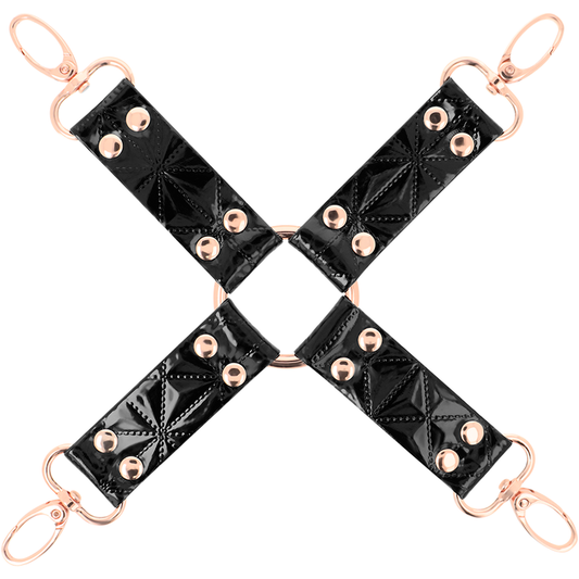 Begme Black Edition Vegan Leather Hog Tie - UABDSM