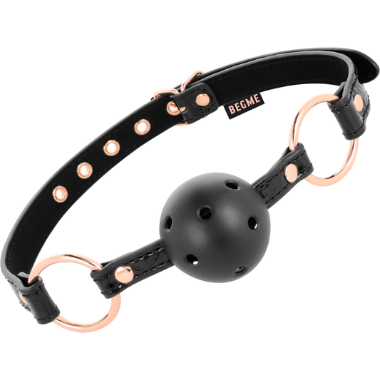 Begme Black Edition Ball Gag Vegan Leather Begme Black Edition Ball Gag Vegan Leather - UABDSM