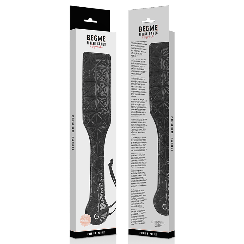 Begme Black Edition Vegan Leather Paddle - UABDSM