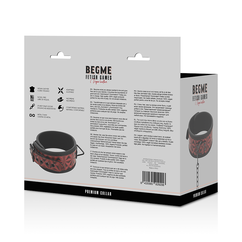 Begme Red Edition Vegan Leather Necklace - UABDSM