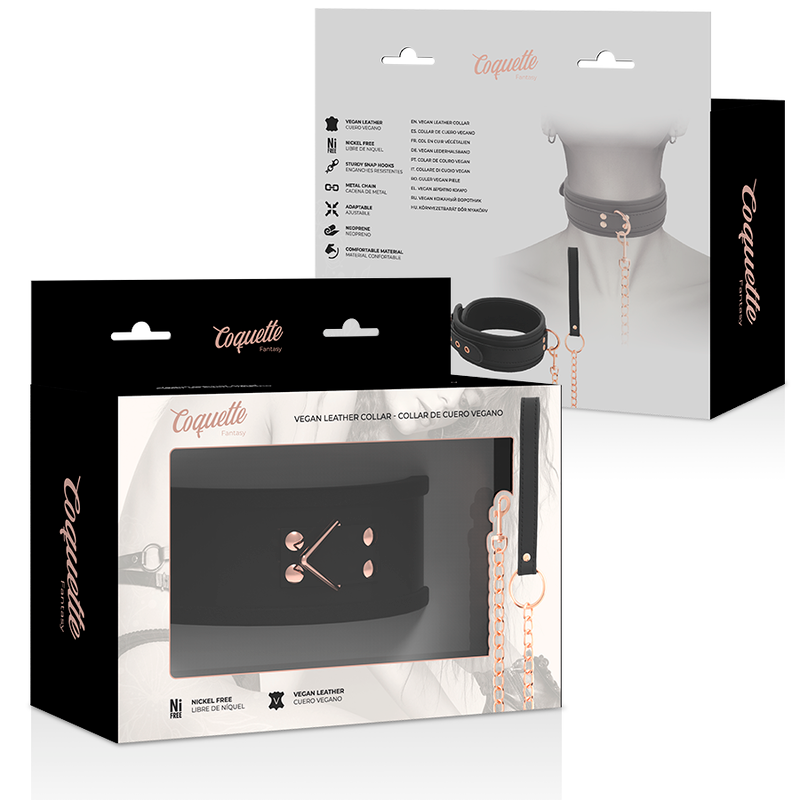 Coquette Chic Desire Fantasy Vegan Leather Collar - UABDSM