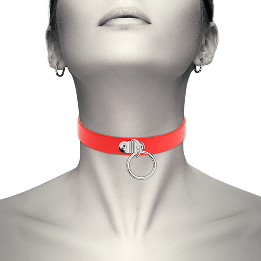 Coquette Chic Desire Hand Crafted Choker Fetish - Red Coquette Chic Desire Hand Crafted Choker Fetish - Red - UABDSM