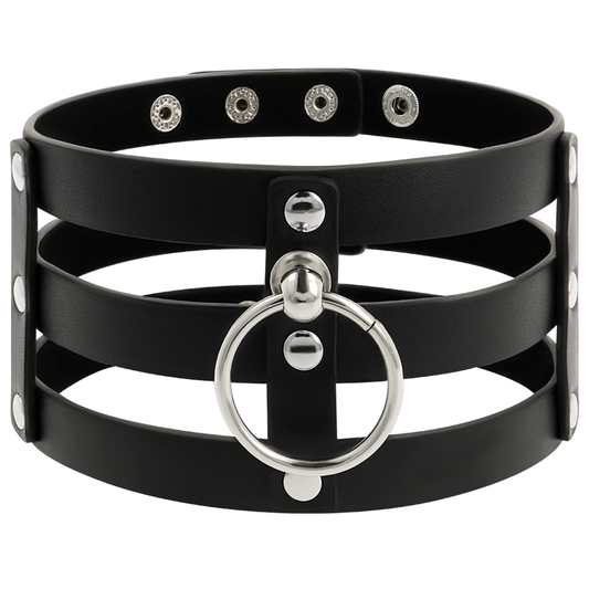 Coquette Chic Desire Hand Crafted Choker Vegan Leather - Fetish - UABDSM