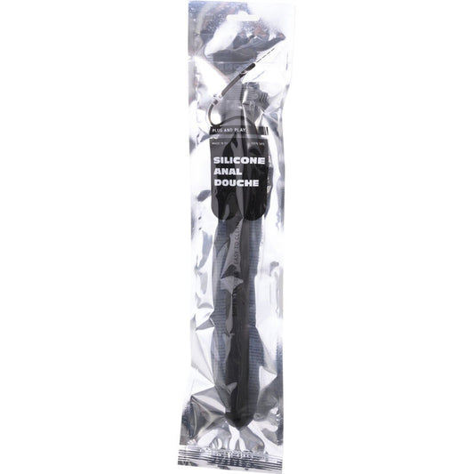 All Black Silicone Anal Douche 27cm - UABDSM