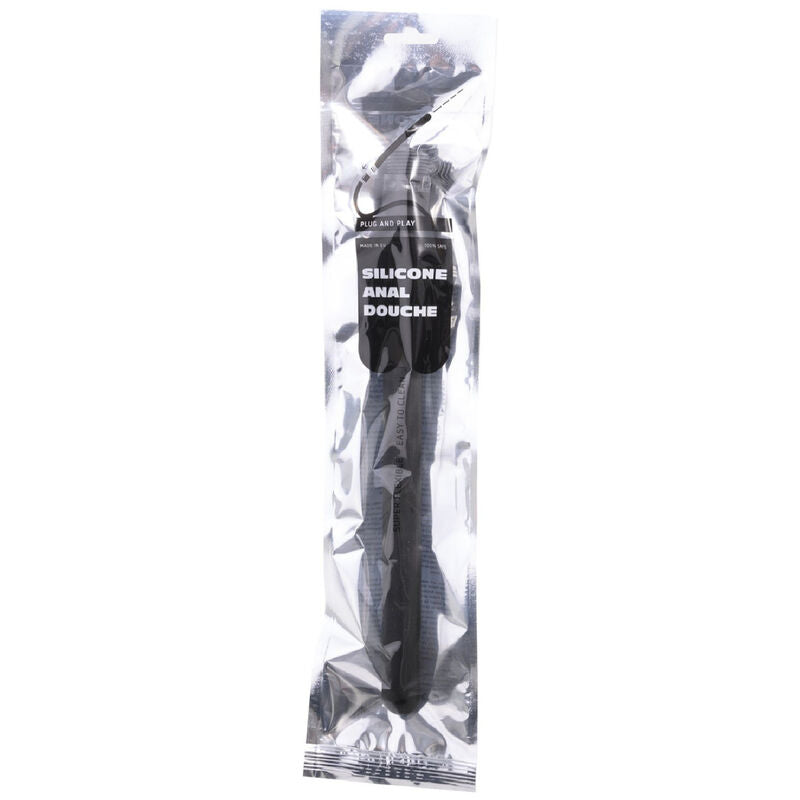 All Black Mega Ripple Silicone Anal Douche 28.5cm - UABDSM