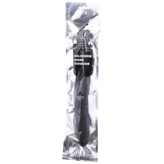 All Black Mega Ripple Silicone Anal Douche 28.5cm - UABDSM