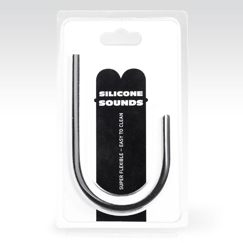 All Black 10mm Silicone Urethral Probe - UABDSM
