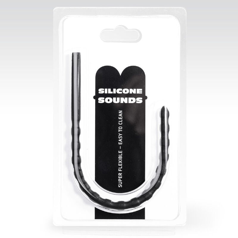 All Black 8-10 Mm Silicone Urethral Probe - UABDSM