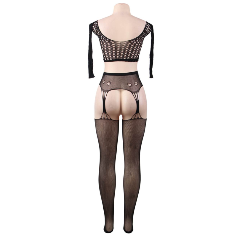 Queen Lingerie Bodystocking Long Sleeve Top S-l - UABDSM