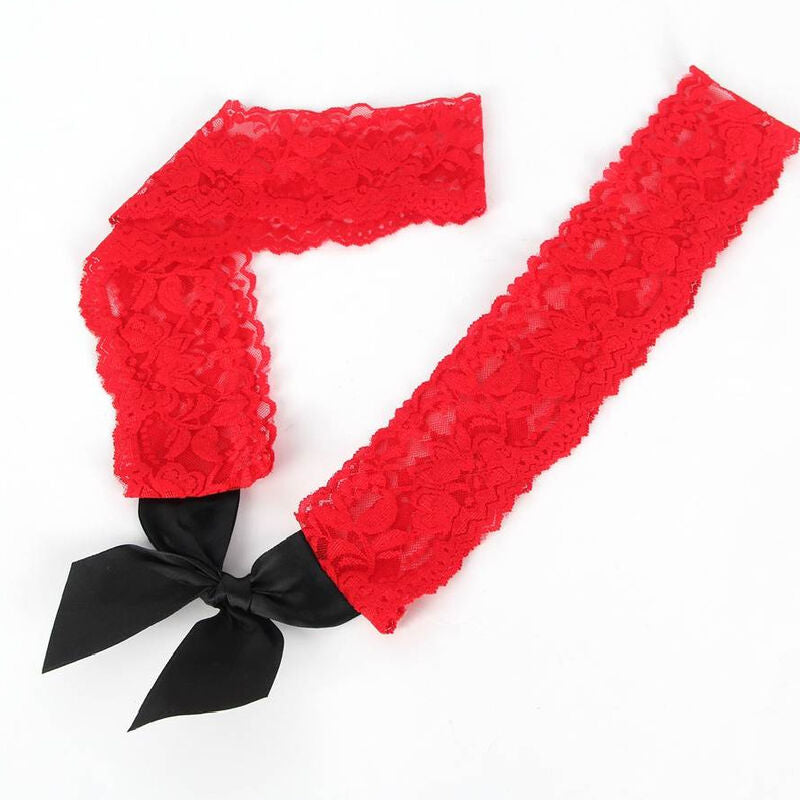 Queen Lingerie Crotchet Mesh Hollow Out Black And Red Chemise S-l - UABDSM