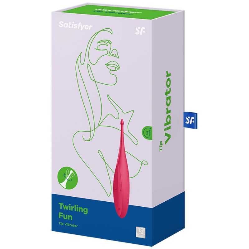 Satisfyer Twirling Fun Tip Vibrator - Red - UABDSM