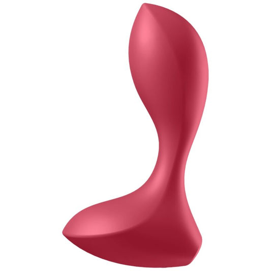 Satisfyer Backdoor Lover Vibrating Plug - Red - UABDSM