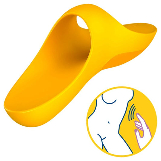 Satisfyer Teaser Finger Vibrator - Yellow - UABDSM