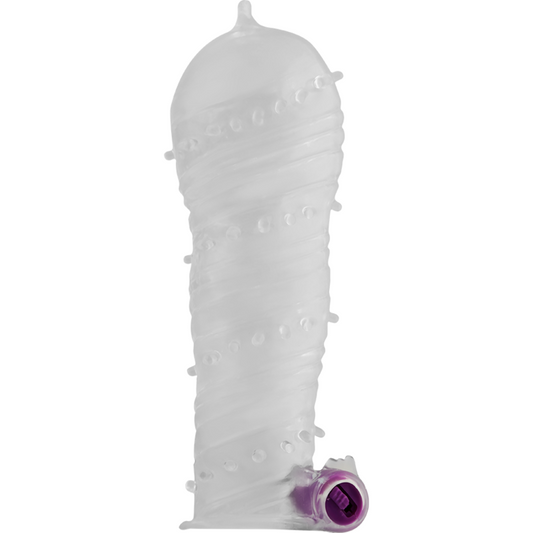 Ohmama Textured Penis Sleeve With Vibrating Bullet - UABDSM
