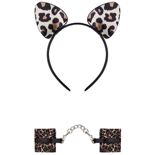 Obsessive - Tigerlla Leopard Cuffs And Ears Obsessive - Tigerlla Leopard Cuffs And Ears - UABDSM