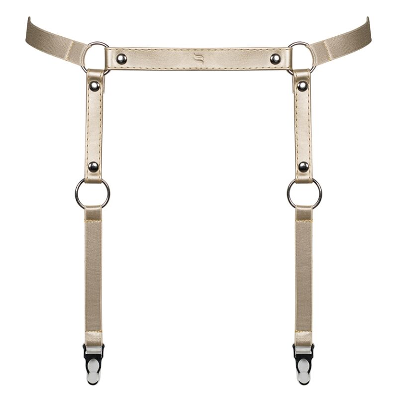 Obsessive - A764 Golden Leather Garter Belt S/m/l - UABDSM