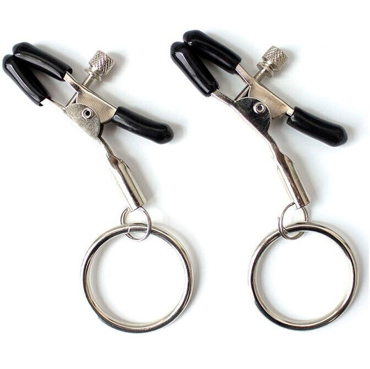 Ohmama Fetish Nipple Clamps With Rings Ohmama Fetish Nipple Clamps With Rings - UABDSM