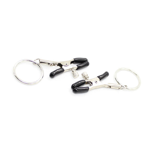 Ohmama Fetish Nipple Clamps With Rings - UABDSM