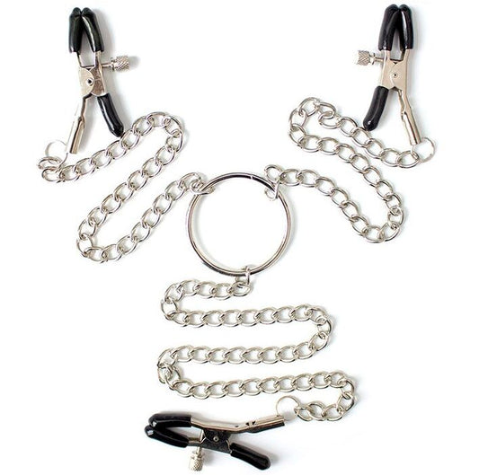 Ohmama Fetish 3 In 1 Metallic Nipple Clamps Ohmama Fetish 3 In 1 Metallic Nipple Clamps - UABDSM