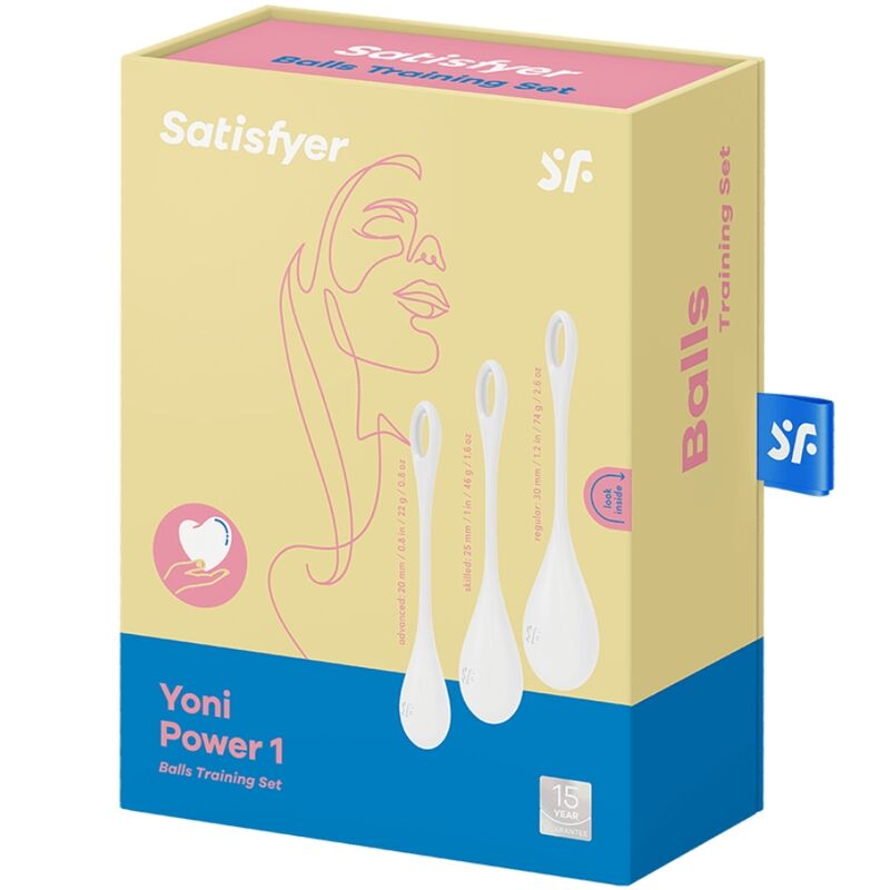 Satisfyer Yoni Power 1 Training Set - White - UABDSM