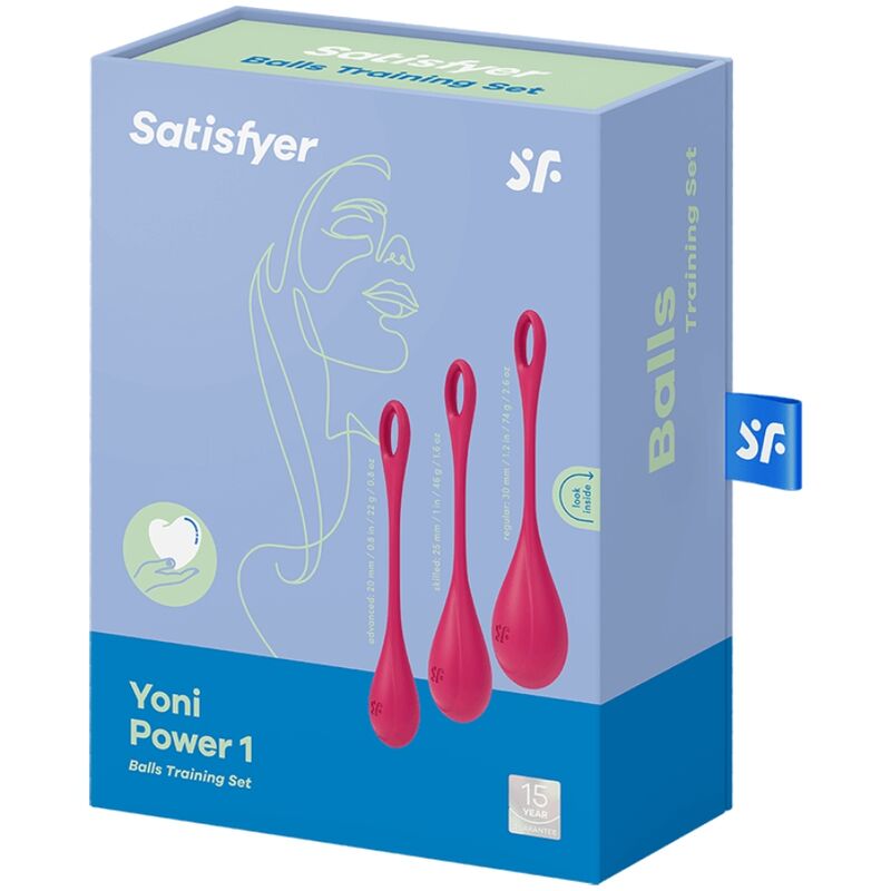 Satisfyer Yoni Power 1 Training Set - Red - UABDSM